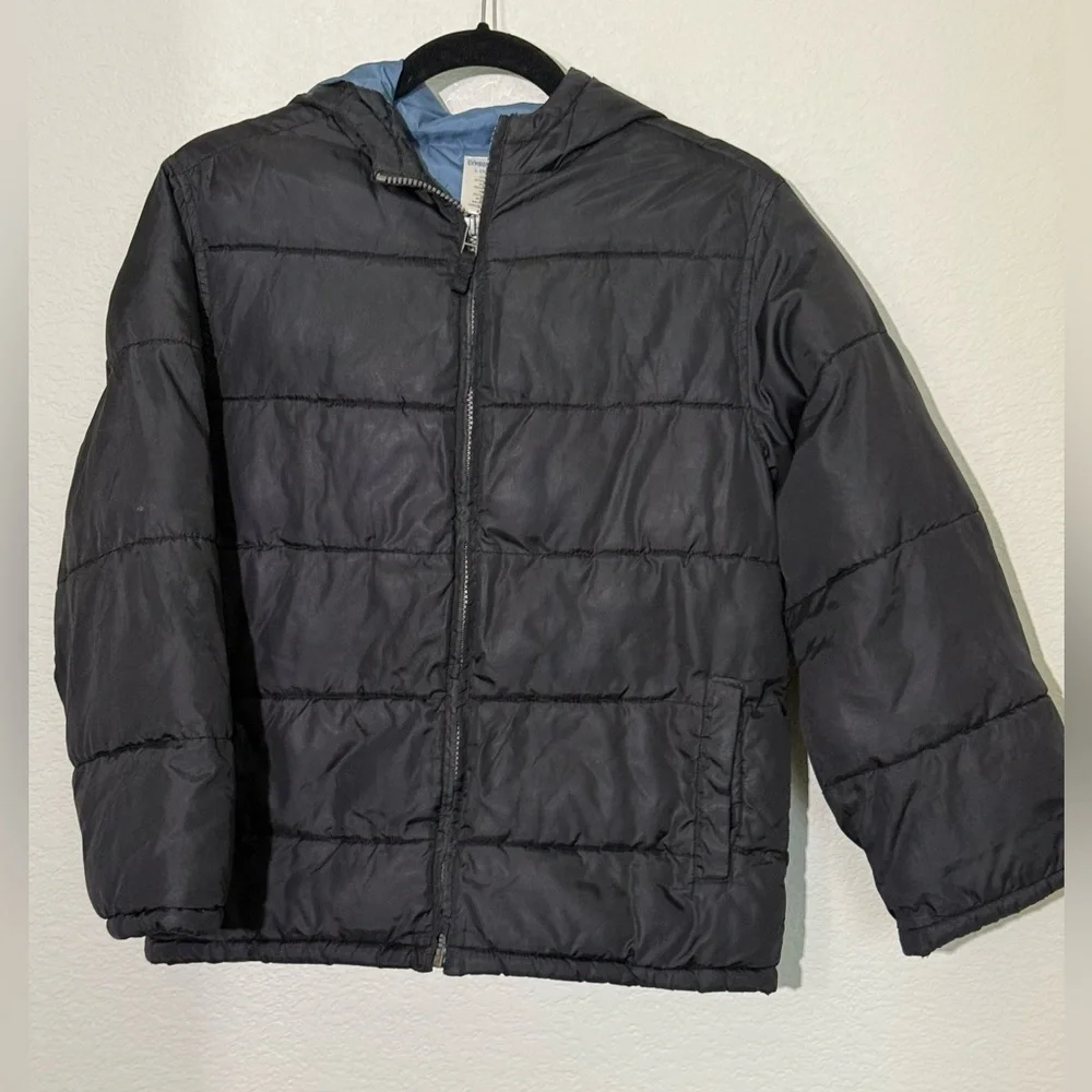 Gymboree Black Puffer CoatJacket for Kids, size Large 10